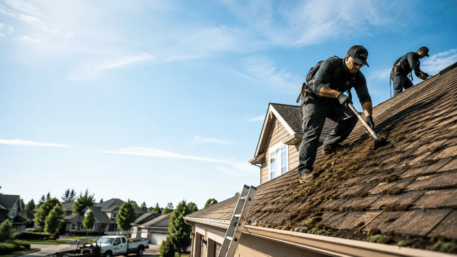 Roof Moss Removal in Pittsburg, IL near me